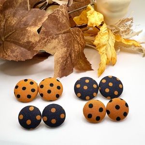 Fall Button Earrings (3 for $10) or (1 for $7)